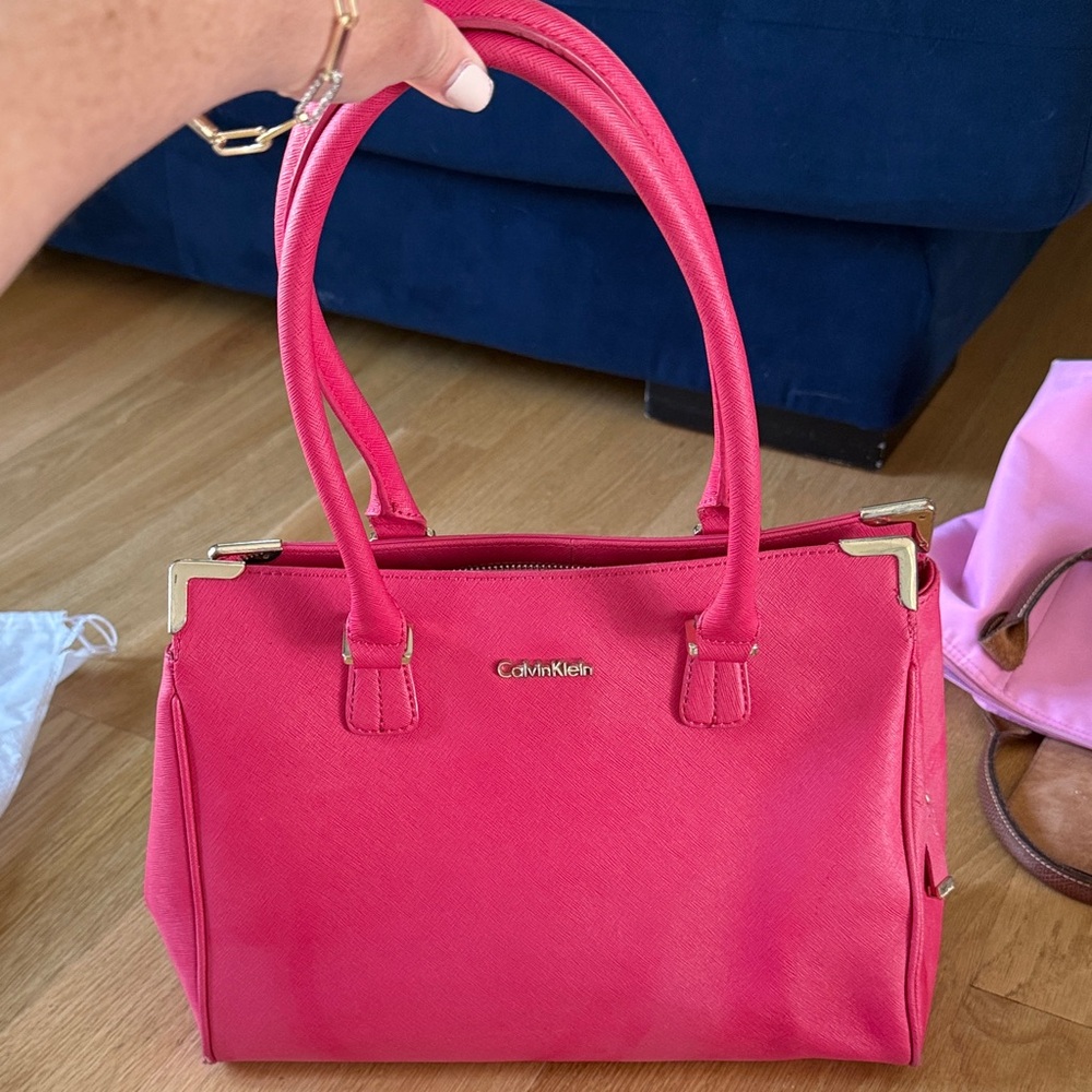 Calvin Klein Fuchsia Satchel Bag